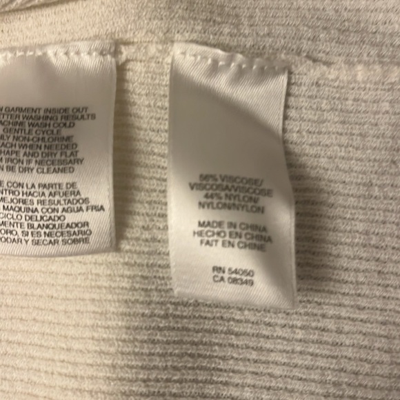 Jones New York Women’s Ribbed Tank Top Creamy White 3X - Picture 4 of 6